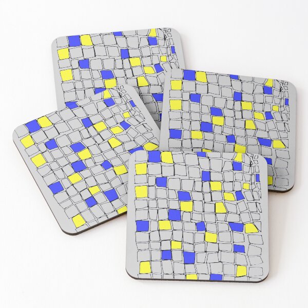 Item preview, Azulejos, Blue And Yellow Tiles designed and sold by Chubuter.