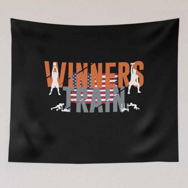 Item preview, Winners Train USA - Crossfit Fitness Deadlift, Squats, Burpees designed and sold by Desiznn.