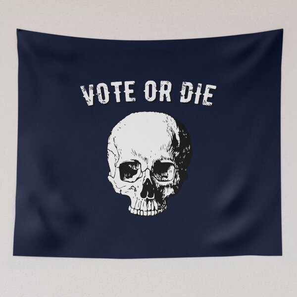 Artikelvorschau, Vote Or Die 2020 Skull entworfen und verkauft von d247.