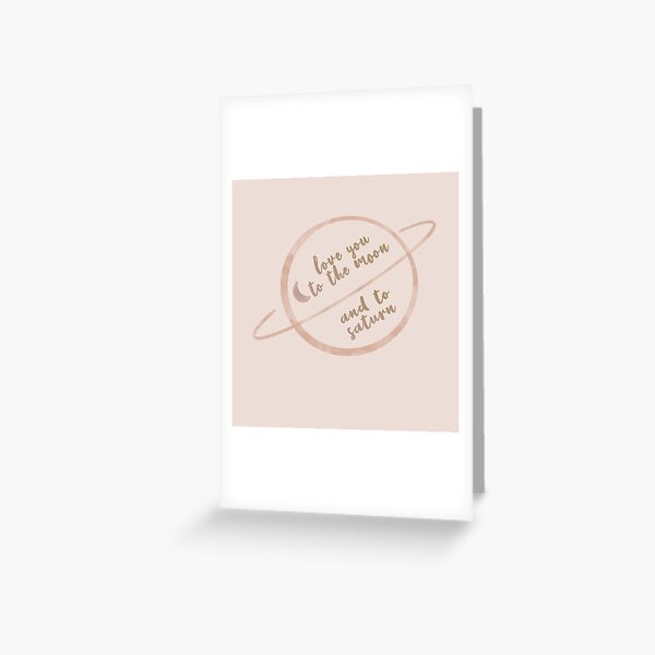 Artikel-Vorschau von liebe dich zum Mond und zum Saturn, designt und verkauft von couurtneylynn.