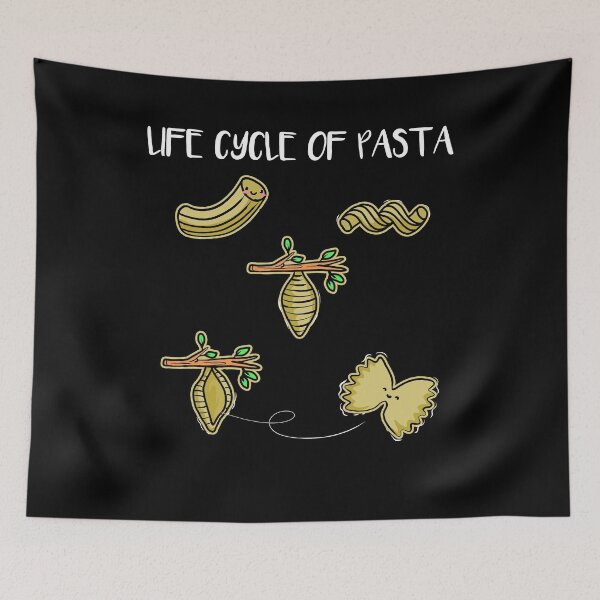 Item preview, Life Cycle of Pasta Italian Noodle Joke designed and sold by NeXore.