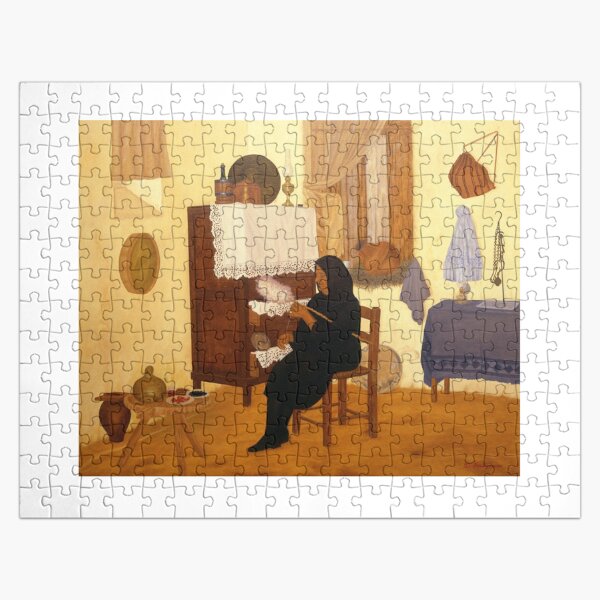 Making wool Jigsaw Puzzle