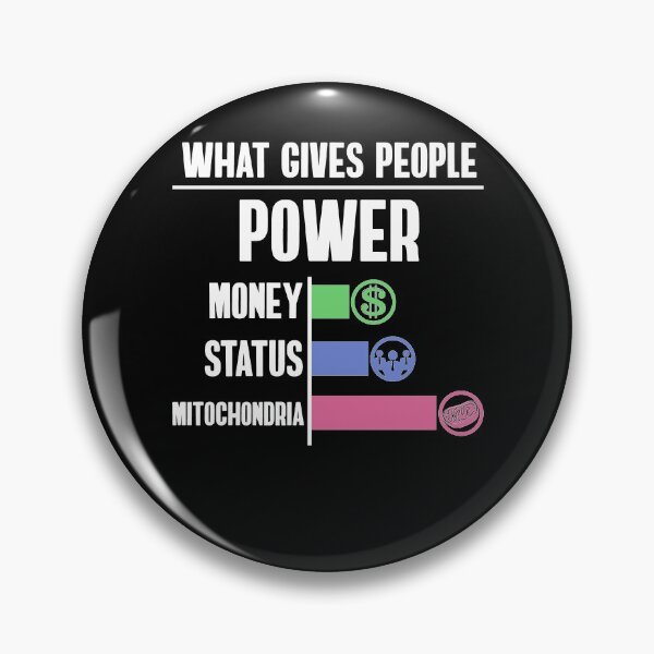 Item preview, What gives power: money, status, mitochondria designed and sold by NeXore.