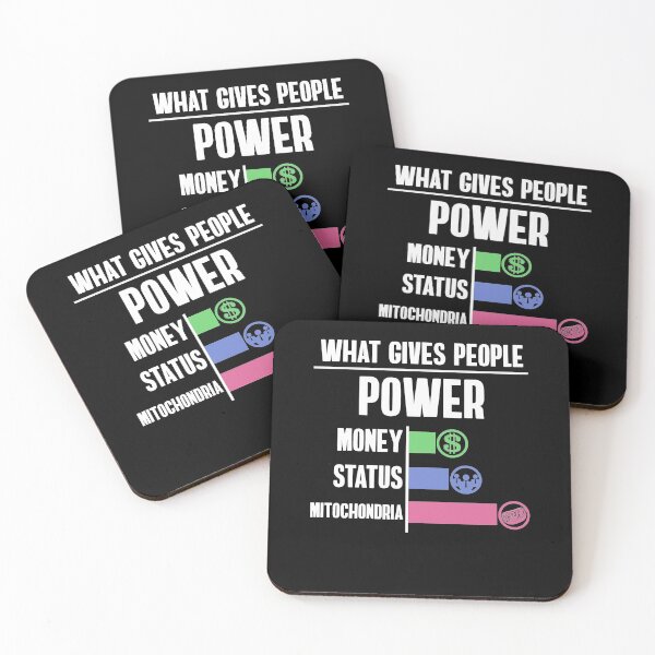 Item preview, What gives power: money, status, mitochondria designed and sold by NeXore.