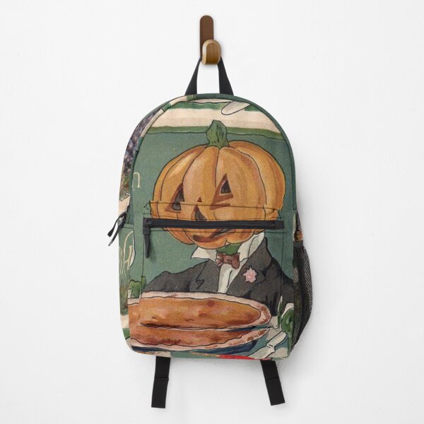 Item preview, Vintage Halloween illustration Jol Man Pumpkin Head Eating Pumpkin Pie designed and sold by DeeElle.