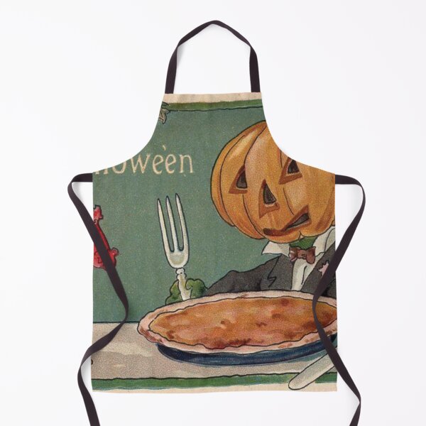 Item preview, Vintage Halloween illustration Jol Man Pumpkin Head Eating Pumpkin Pie designed and sold by DeeElle.