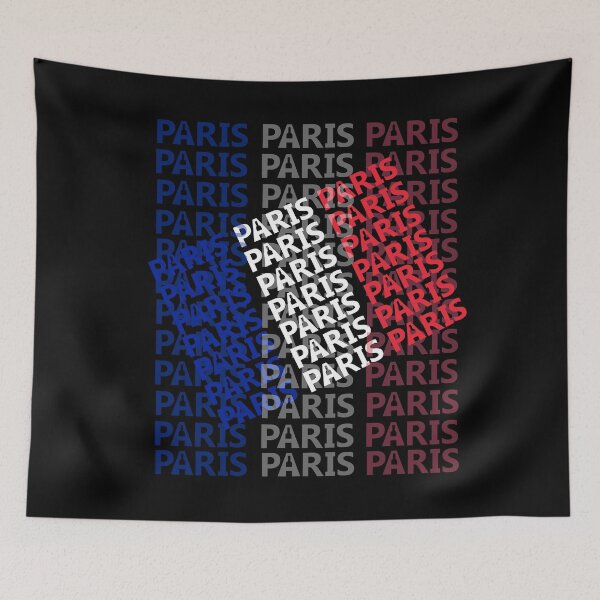 Item preview, writing Paris, capital of France, blue, white, red designed and sold by Stéphane  Thirion.