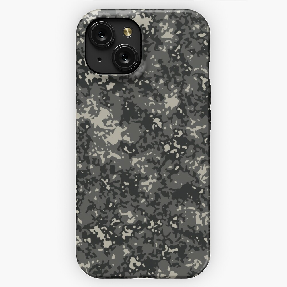 Gray Camouflage Digital Sponge Camo Patterns in Grey Shades and Black |  iPad Case & Skin