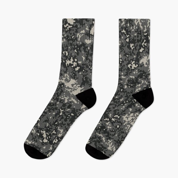 Item preview, Gray Camouflage Digital Sponge Camo Patterns in Grey Shades and Black designed and sold by ShopieHome.
