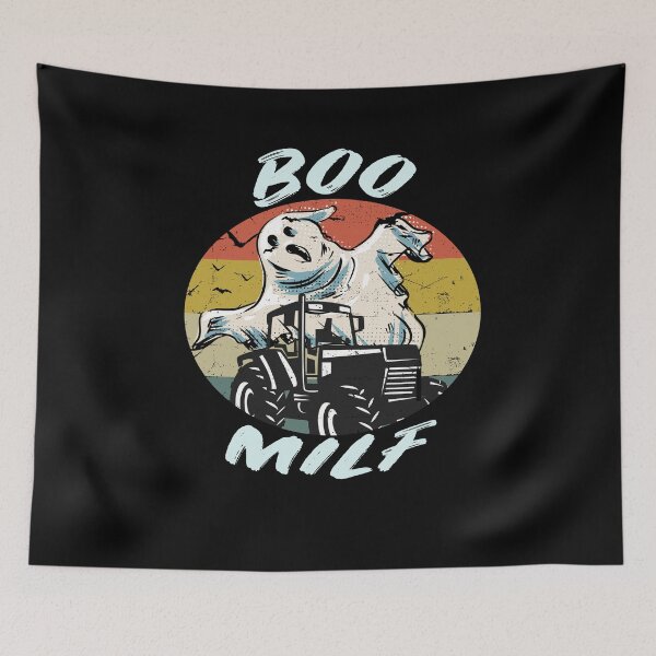 Item preview,  Man I Love Farming -MILF- With Ghost Halloween -Boo- designed and sold by Steve  Morley.