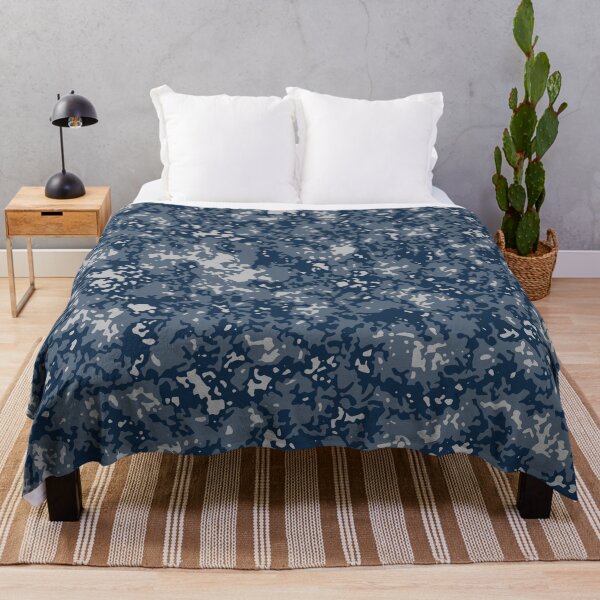 Item preview, Winter Camouflage Digital Sponge Camo Patterns in Blue Shades designed and sold by ShopieHome.