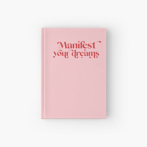 Pink Manifestation Journal Retro 70s Aesthetic Vibes Hardcover Journal