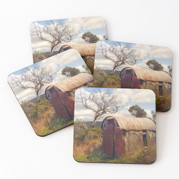 Item preview, Old Hut, Shelly Beach, Tasmania designed and sold by Roz McQuillan Fine Art & Photography.