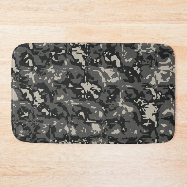 Item preview, Gray Camo Glass Blocks Camouflage Patterns in Grey Shades and Black designed and sold by ShopieHome.