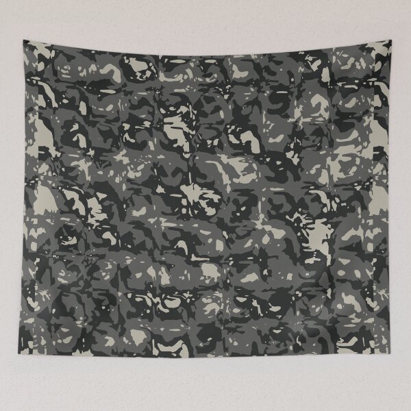 Item preview, Gray Camo Glass Blocks Camouflage Patterns in Grey Shades and Black designed and sold by ShopieHome.
