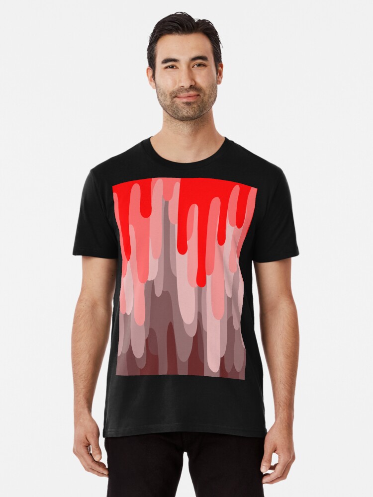 Red hot sale drip shirt