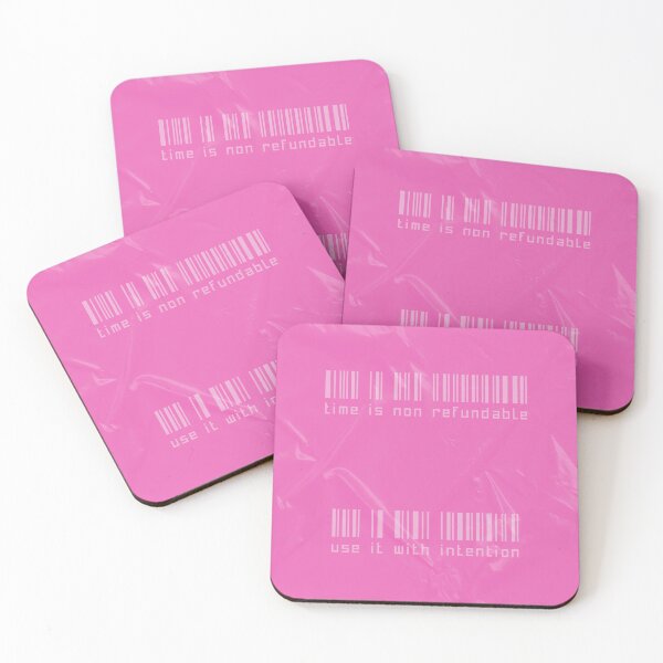 Item preview, Time is Non-Refundable Pink designed and sold by christy ✿.