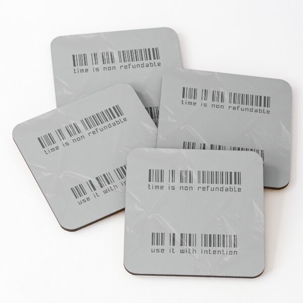 Item preview, Time is Non-Refundable Grey designed and sold by christy ✿.