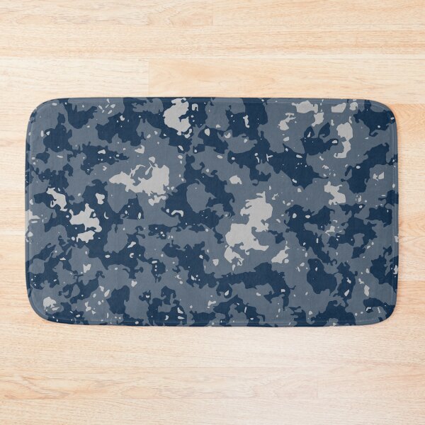 Item preview, Winter Camouflage Glass Canvas Camo Patterns in Blue Shades designed and sold by ShopieHome.