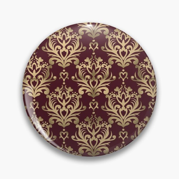 Item preview, Gold & Red Damask designed and sold by incarnations.