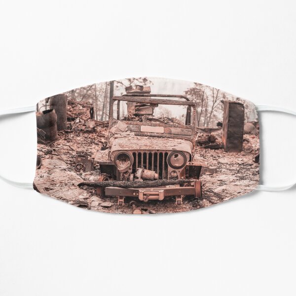 california fires 2020 Flat Mask