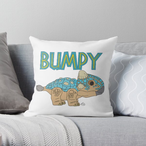 Jurassic Bumpy Throw Pillow