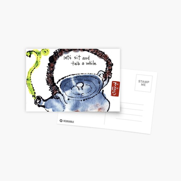 Japanese Tea Pot Postcard