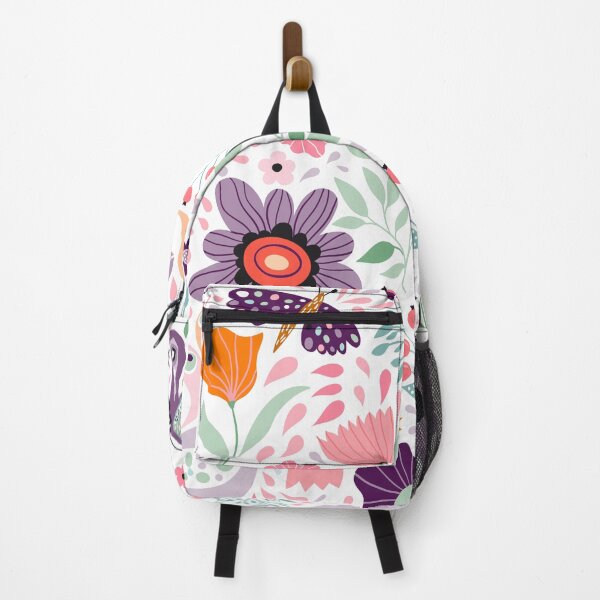 Item preview, Floral pattern with flowers, butteflies and birds designed and sold by lettostudio.