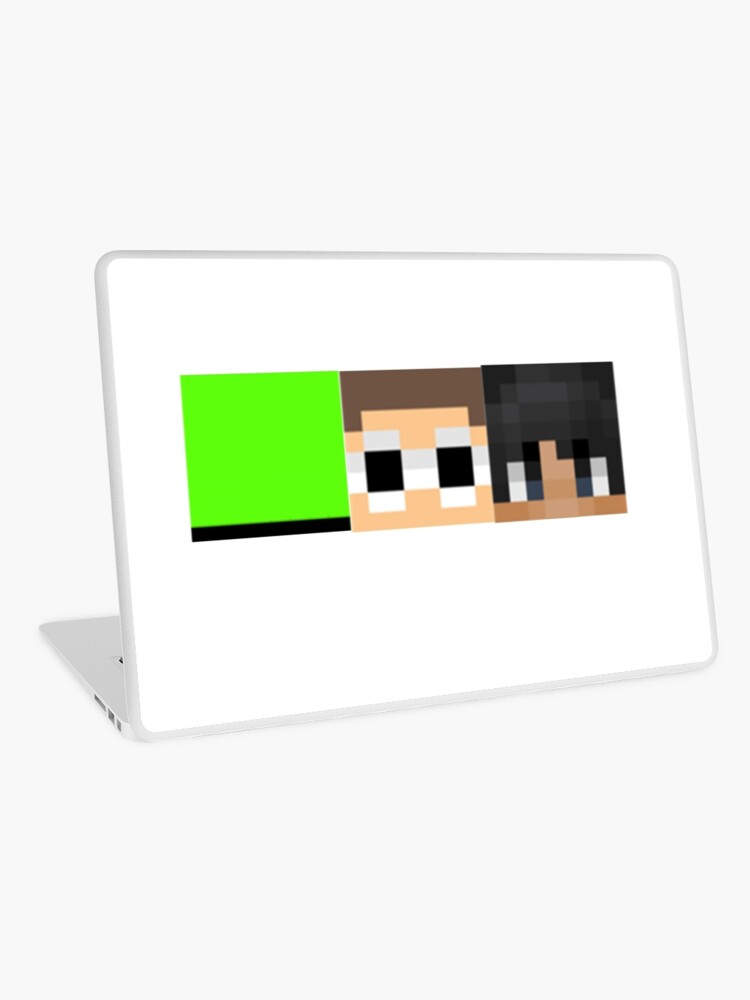 Dream Team Minecraft Skin Heads Laptop Skin By Scaledskulls Redbubble