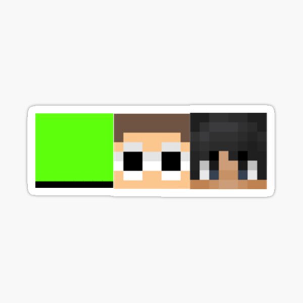 Dream Team Minecraft Skin Heads Sticker For Sale By Scaledskulls Redbubble