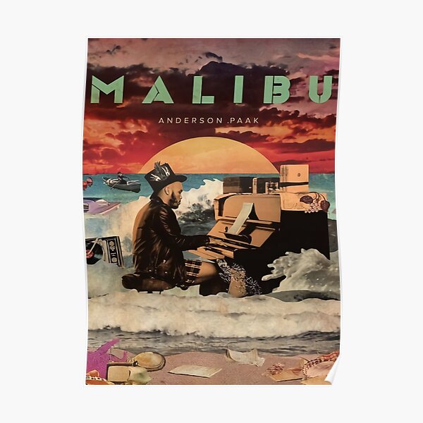 playing piano paaks inthe beach Poster
