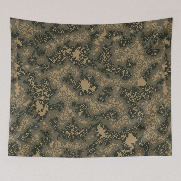 Item preview, Military Camouflage Digital Charcoal Camo Patterns in Green, Beige and Black designed and sold by ShopieHome.
