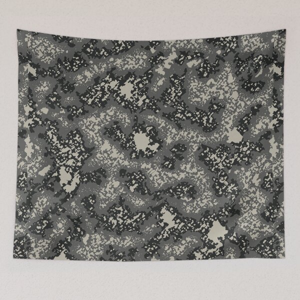 Item preview, Gray Camouflage Digital Charcoal Camo Patterns in Grey Shades and Black designed and sold by ShopieHome.