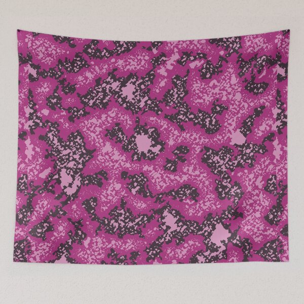 Item preview, Pink Camouflage Digital Charcoal Camo Patterns in Pink and Purple designed and sold by ShopieHome.