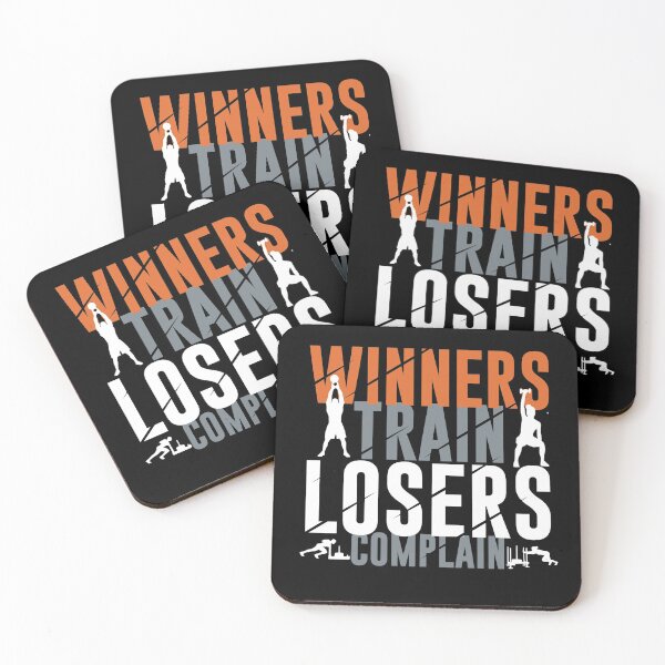 Item preview, Winners Train Losers Complain  - Crossfit Fitness Deadlift, Squats, Burpees designed and sold by Desiznn.