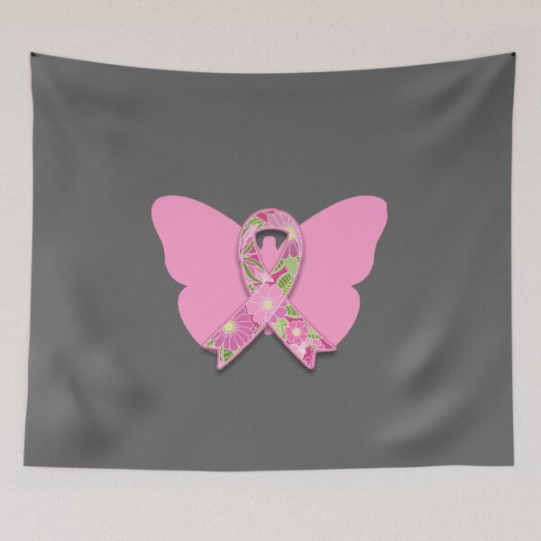 Item preview, Pink Breast Cancer Ribbon with Butterfly designed and sold by Alondra.