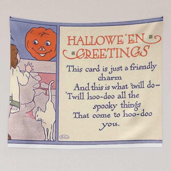 Item preview, Halloween Illustration Friendly Charm Greetings designed and sold by DeeElle.