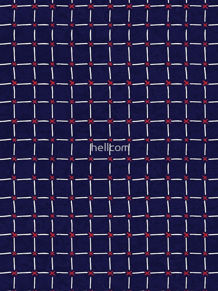Thumbnail 4 of 4, iPhone Case, Indigo Sashiko Pattern 3 designed and sold by hellcom.