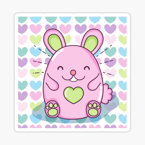 Item preview, Cute Pink Hamster Drawing with Hearts designed and sold by cgroenewald.