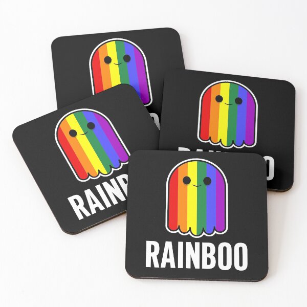 Artikelvorschau, Rainboo Ghost Cute Halloween Regenbogen Stolz entworfen und verkauft von KeenCreative.