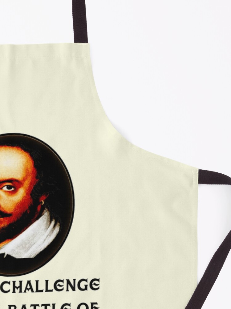 Alternate view of William Shakespeare Battle Of Wits Plays Quotes Poems Sonnets Biography Fans Apron