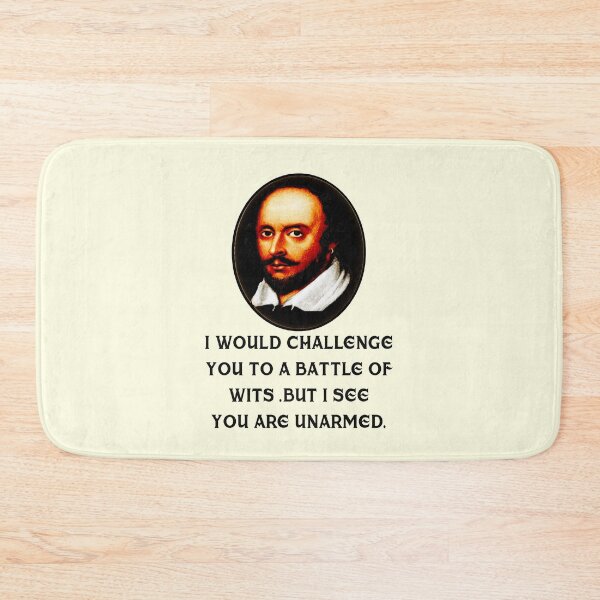 Item preview, William Shakespeare Battle Of Wits Plays Quotes Poems Sonnets Biography Fans designed and sold by TopTeeShop.