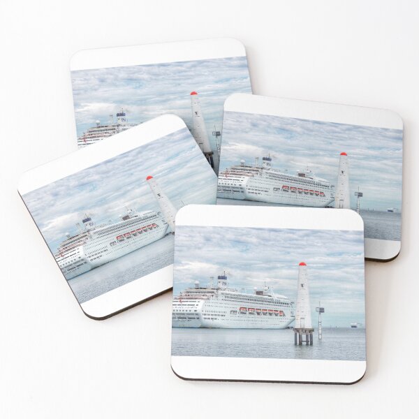 Item preview, Cruise ship docked at pier designed and sold by Joelstewart.