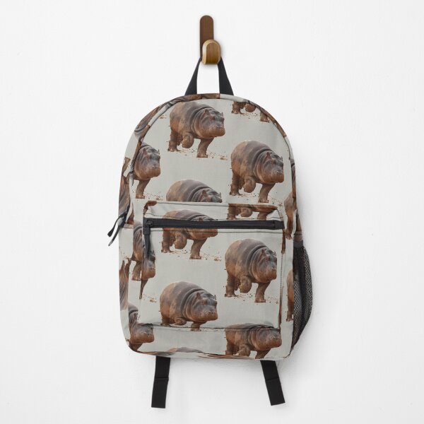 Vista previa del artículo con la obra «Baby Hippo on the Run: Camiseta», diseñado y vendido por Daniela Pintimalli.
