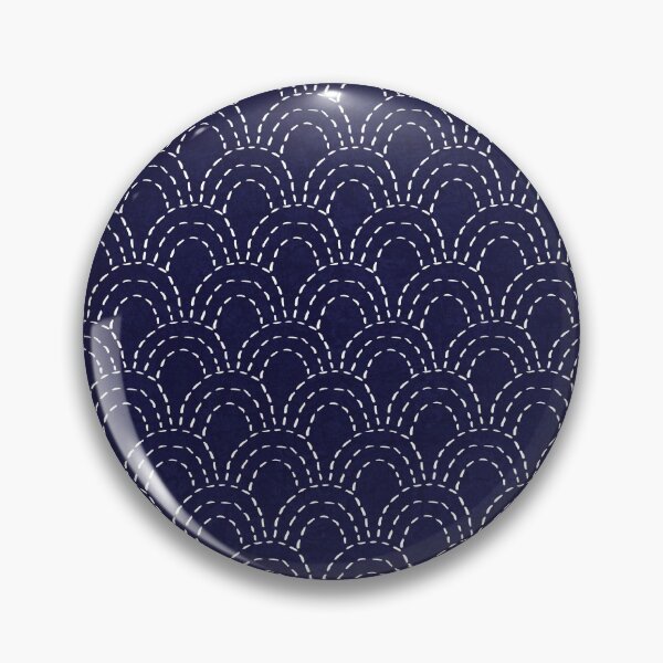 Item preview, Sashiko Japanese Wave Pattern designed and sold by hellcom.