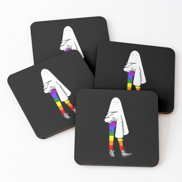 Item preview, Rainboo Ghost Cute Halloween Rainbow Pride designed and sold by KeenCreative.