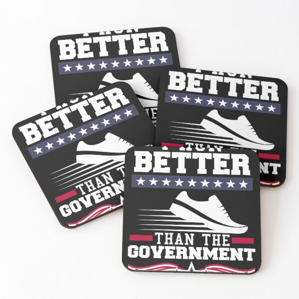 Item preview, Funny I Run Better Than The Government Gift design print designed and sold by Lisbob.