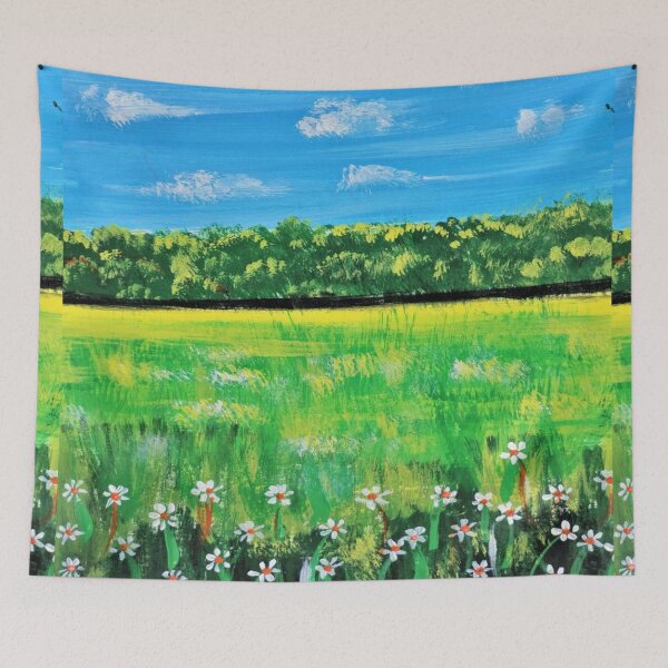 Item preview,  Flower Grass field painting designed and sold by smrithi2936.