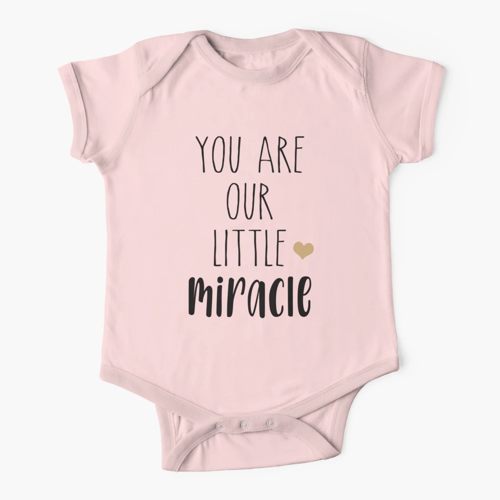 Little Miracle Baby Vest Pregnancy Reveal Baby Announcement Vest