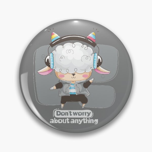 Item preview, Don't Worry About Anything - Cool Musical Sheep designed and sold by ZodesignArt.